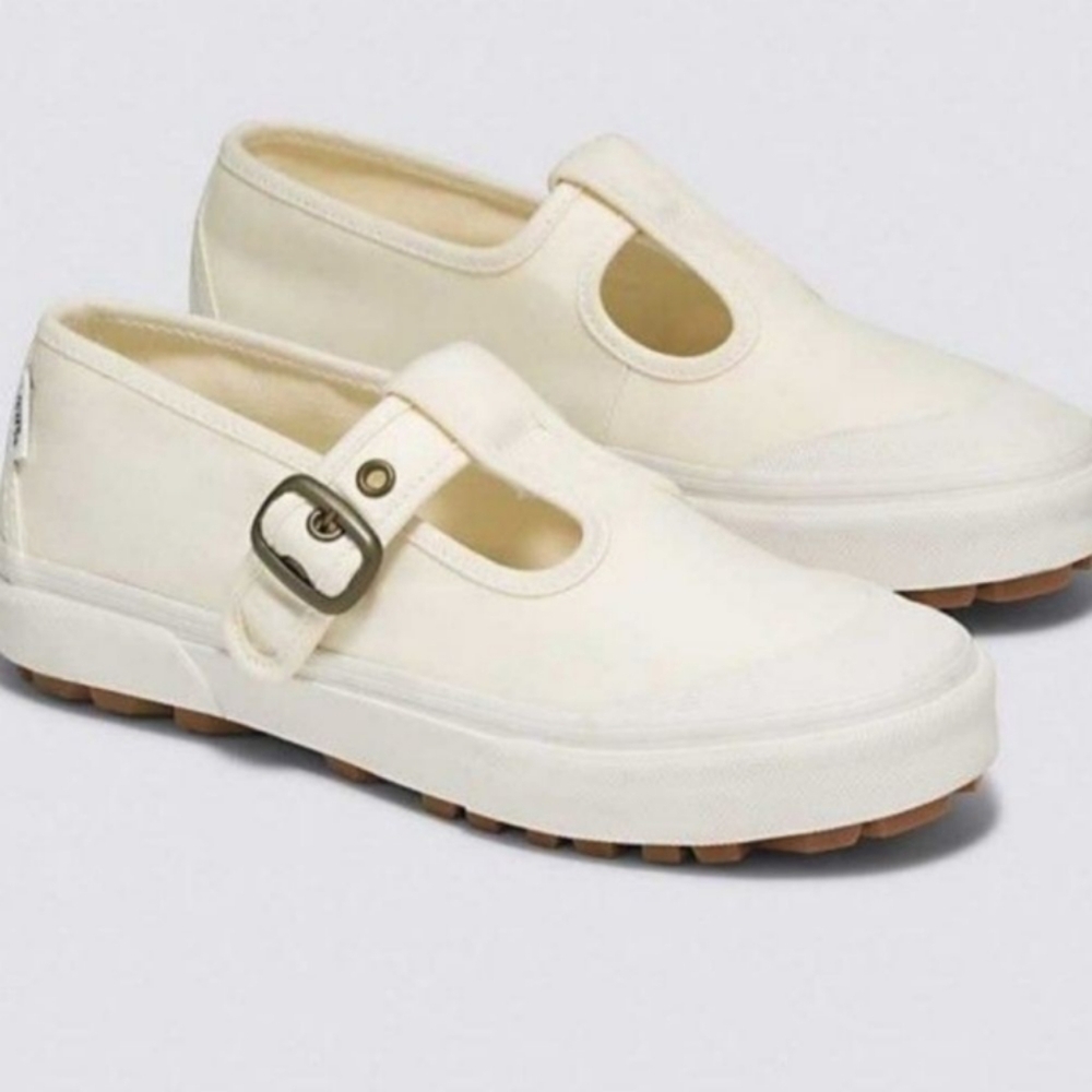 Vans Cream Mary Jane Style 93 Shoe